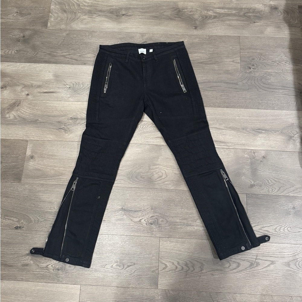 Black Burberry Biker Jean